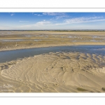 La baie de Somme à marée basse (Vue aérienne)