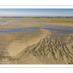 La baie de Somme à marée basse (Vue aérienne)