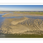 La baie de Somme à marée basse (Vue aérienne)