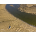 La baie de Somme à marée basse (Vue aérienne)