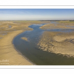 La baie de Somme à marée basse (Vue aérienne)