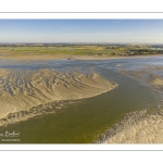 La baie de Somme à marée basse (Vue aérienne)