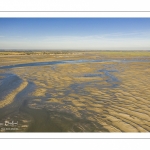 La baie de Somme à marée basse (Vue aérienne)