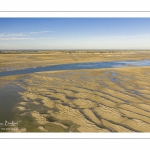 La baie de Somme à marée basse (Vue aérienne)