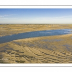 La baie de Somme à marée basse (Vue aérienne)