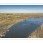 La baie de Somme à marée basse (Vue aérienne)