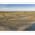 La baie de Somme à marée basse (Vue aérienne)