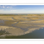 La baie de Somme à marée basse (Vue aérienne)