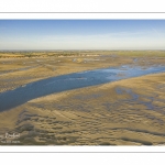 La baie de Somme à marée basse (Vue aérienne)