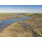 La baie de Somme à marée basse (Vue aérienne)