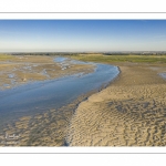 La baie de Somme à marée basse (Vue aérienne)