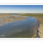 La baie de Somme à marée basse (Vue aérienne)
