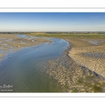 La baie de Somme à marée basse (Vue aérienne)