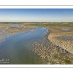 La baie de Somme à marée basse (Vue aérienne)