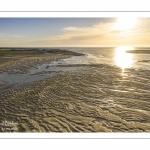 La baie de Somme à marée basse (Vue aérienne)