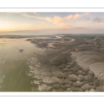 Aube sur la baie de Somme à marée basse