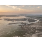 Aube sur la baie de Somme à marée basse