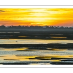 Lever de soleil sur les bancs de sable vus de la pointe du Hourdel