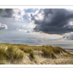 ciel menaçant sur les dunes