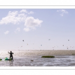 Kitesurf en baie de Somme au Crotoy