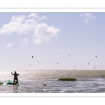 Kitesurf en baie de Somme au Crotoy