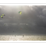 Kitesurf sur la plage du Crotoy