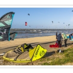 Kitesurf au Crotoy en baie de Somme