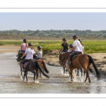Cavaliers dans le lit de la Maye en Baie de Somme