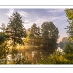 La vallée de la Somme à Long, au petit matin.