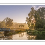 La vallée de la Somme à Long, au petit matin.