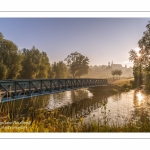 La vallée de la Somme à Long, au petit matin.