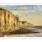 Un soir au pied des falaises à Ault