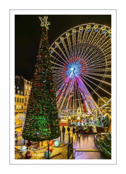 Lille, illuminations et marché  de Noël