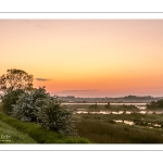 Aube sur les marais de la baie de Somme