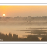 Aube sur les marais de la baie de Somme