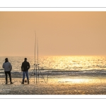 Surfcasting sur la plage de Ault