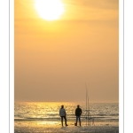 Surfcasting sur la plage de Ault