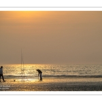 Surfcasting sur la plage de Ault
