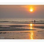 Surfcasting sur la plage de Ault