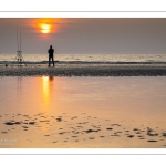 Surfcasting sur la plage de Ault
