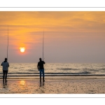 Surfcasting sur la plage de Ault