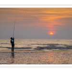 Surfcasting sur la plage de Ault