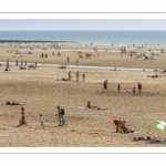 Vacanciers sur la plage de Quend-Plage