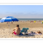 Vacanciers sur la plage de Quend-Plage