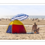 Vacanciers sur la plage de Quend-Plage