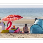 Vacanciers sur la plage de Quend-Plage