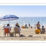 Vacanciers sur la plage de Quend-Plage