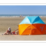 Vacanciers sur la plage de Quend-Plage