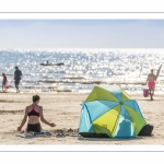 Vacanciers sur la plage de Quend-Plage