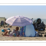 Vacanciers sur la plage de Quend-Plage